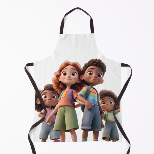 Item preview, Family Friends Boys Girls Brothers Sisters Cartoon Art designed and sold by ART ATTACK ZONE.