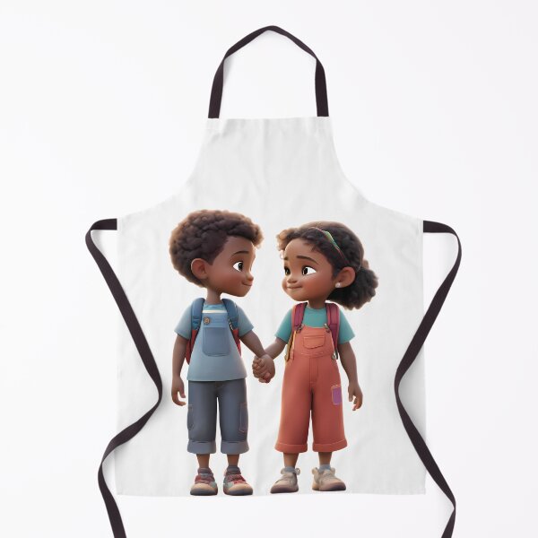 Item preview, Two Family Friends Boys Girls Brothers Sisters Cartoon  designed and sold by ART ATTACK ZONE.
