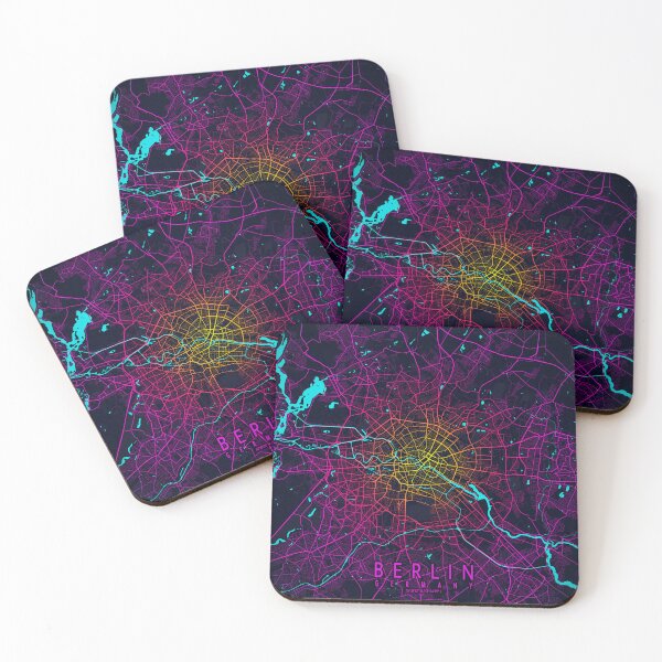 Item preview, Berlin City Map of Germany - Neon designed and sold by deMAP.