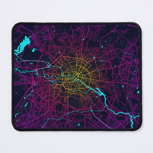Item preview, Berlin City Map of Germany - Neon designed and sold by deMAP.