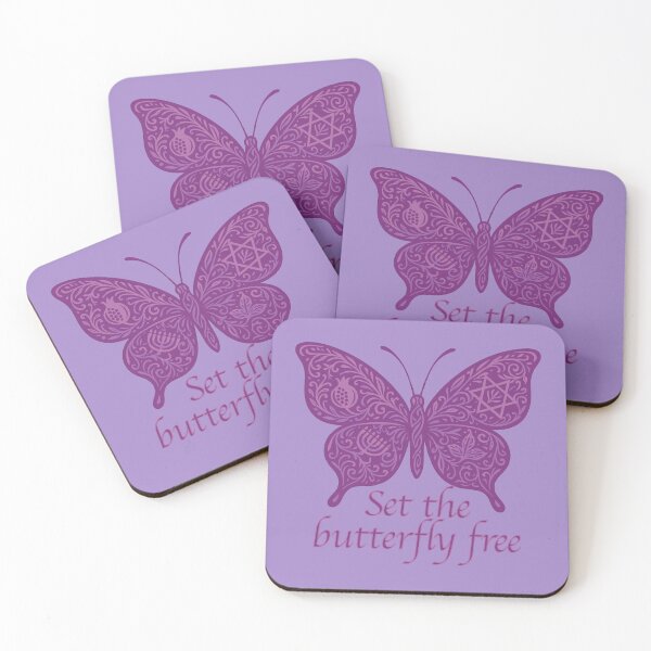 Item preview, Set the Butterfly Free (pink) designed and sold by AbstractArielle.
