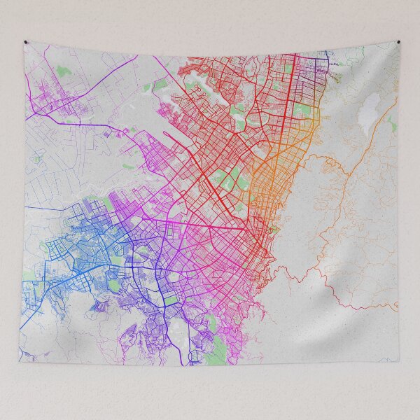 Item preview, Bogota City Map of Colombia - Colorful designed and sold by deMAP.