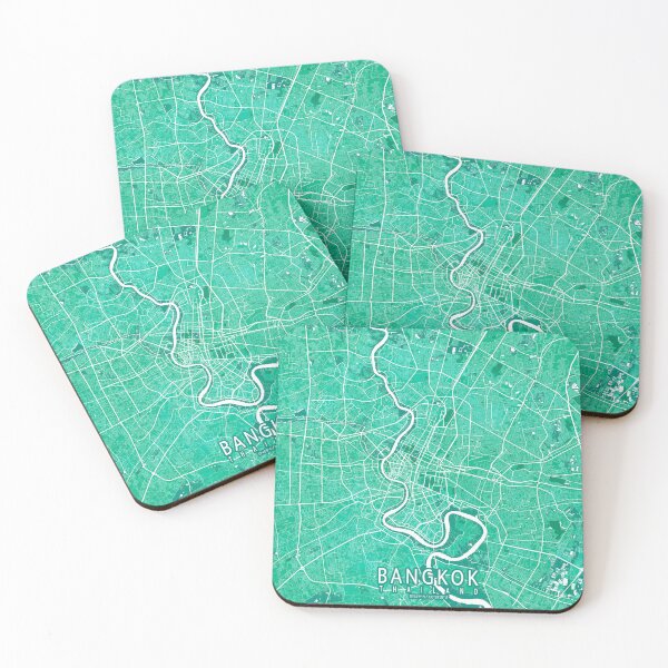 Item preview, Bangkok City Map of Thailand - Watercolor designed and sold by deMAP.