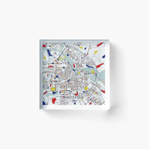 Item preview, Amsterdam City Map of Netherlands - Mondrian designed and sold by deMAP.