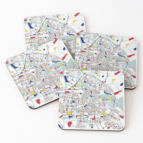 Item preview, Amsterdam City Map of Netherlands - Mondrian designed and sold by deMAP.