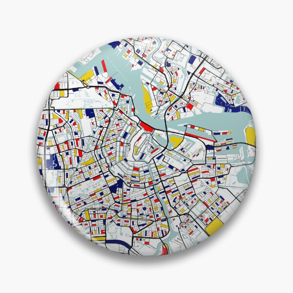 Item preview, Amsterdam City Map of Netherlands - Mondrian designed and sold by deMAP.
