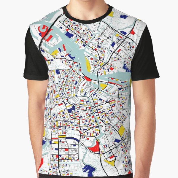 Item preview, Amsterdam City Map of Netherlands - Mondrian designed and sold by deMAP.