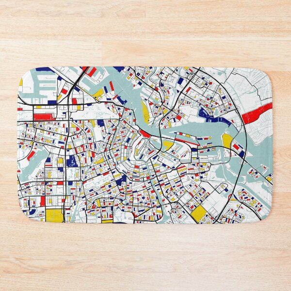 Item preview, Amsterdam City Map of Netherlands - Mondrian designed and sold by deMAP.