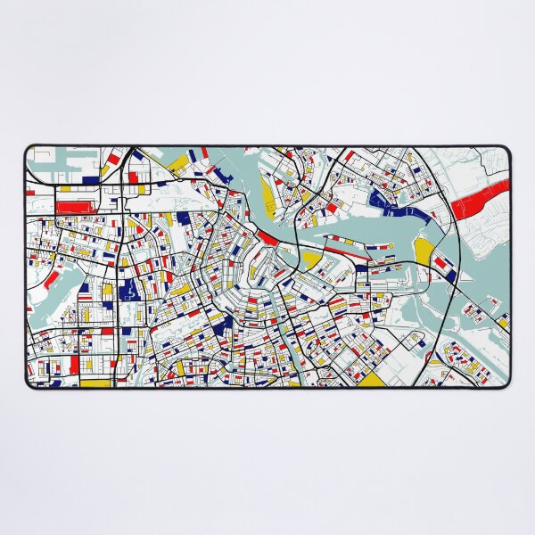 Item preview, Amsterdam City Map of Netherlands - Mondrian designed and sold by deMAP.