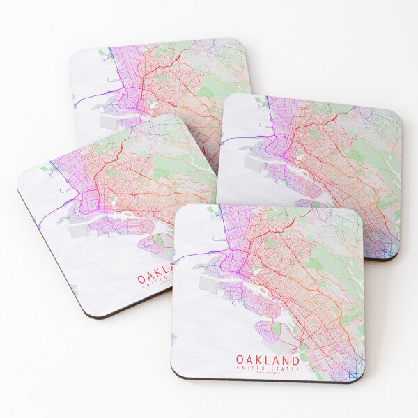 Item preview, Oakland City Map of the USA - Colorful designed and sold by deMAP.