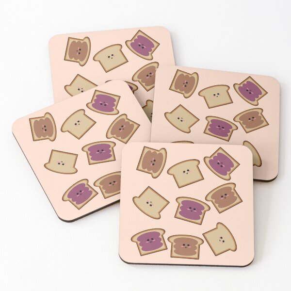Item preview, Peanut Butter, Jelly, Plain Toast Pattern (Pale Peach) designed and sold by BLAAAAASK.