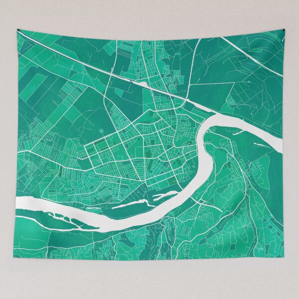Item preview, Novi Sad City Map of Serbia - Watercolor designed and sold by deMAP.