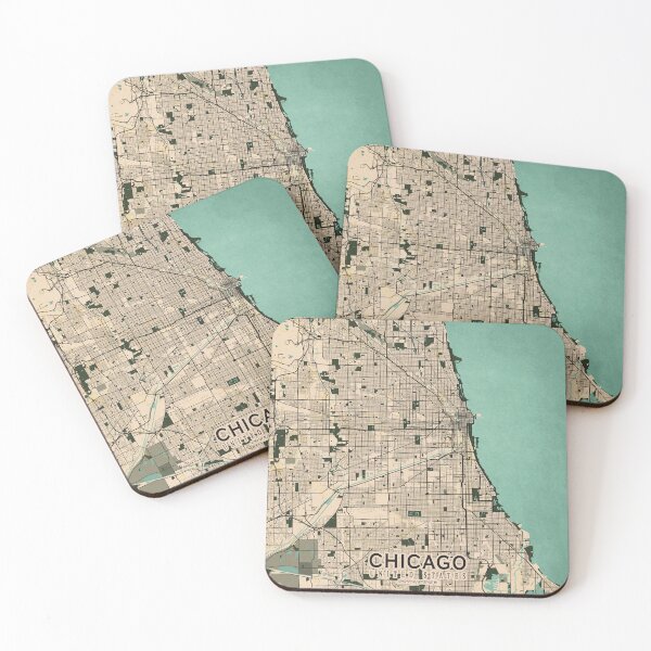 Item preview, Chicago City Map of the United States - Vintage designed and sold by deMAP.