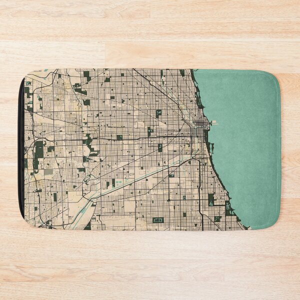 Item preview, Chicago City Map of the United States - Vintage designed and sold by deMAP.
