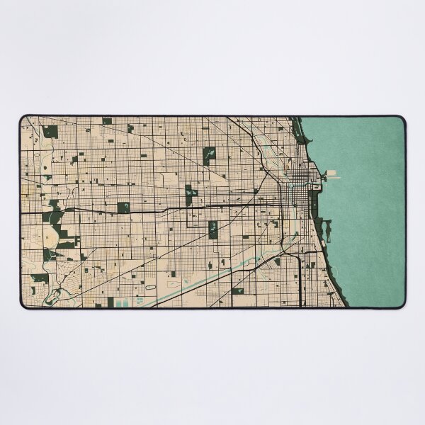 Item preview, Chicago City Map of the United States - Vintage designed and sold by deMAP.
