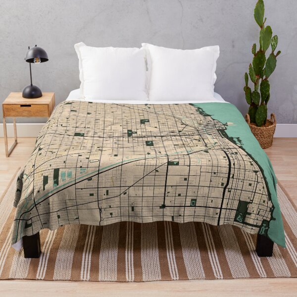 Item preview, Chicago City Map of the United States - Vintage designed and sold by deMAP.