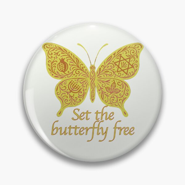 Item preview, Set the Butterfly Free (yellow/gold) designed and sold by AbstractArielle.