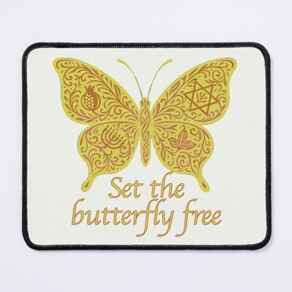 Item preview, Set the Butterfly Free (yellow/gold) designed and sold by AbstractArielle.