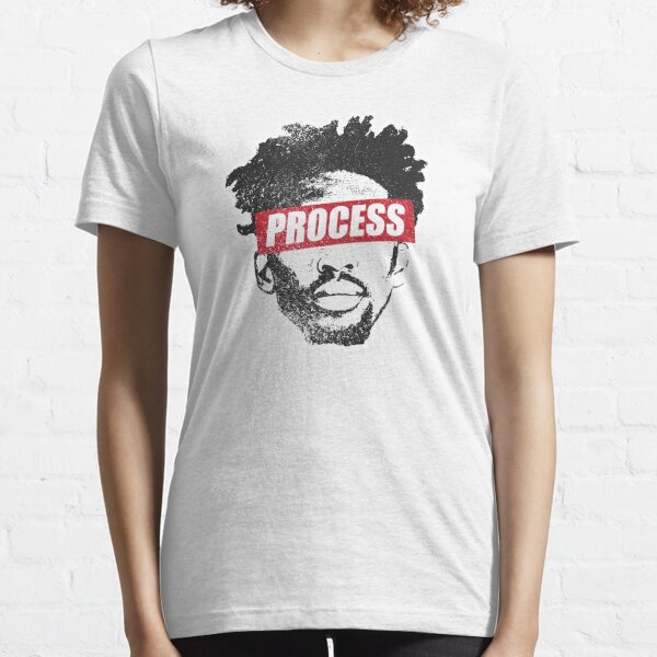 DX Thrust The Process Shirt - Embiid DX Shirt - DX Sixers (print On Front  And Back) Women's V-Neck T-Shirt