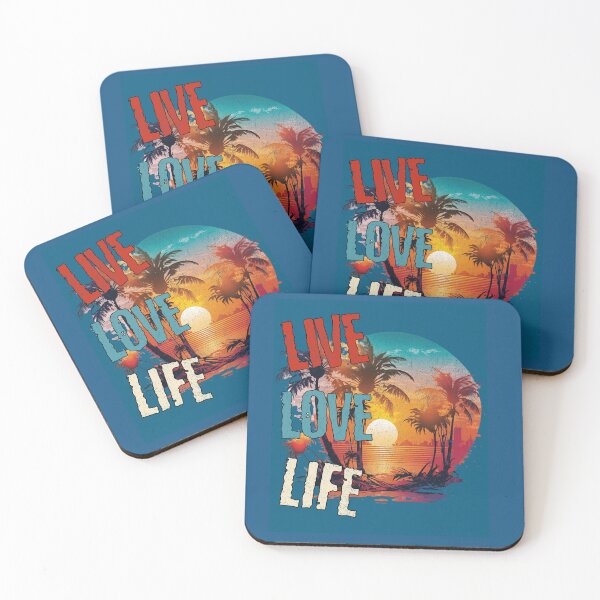 Item preview, LIVE LOVE LIFE ALOHA SUNSET designed and sold by Pono Aloha Designs.