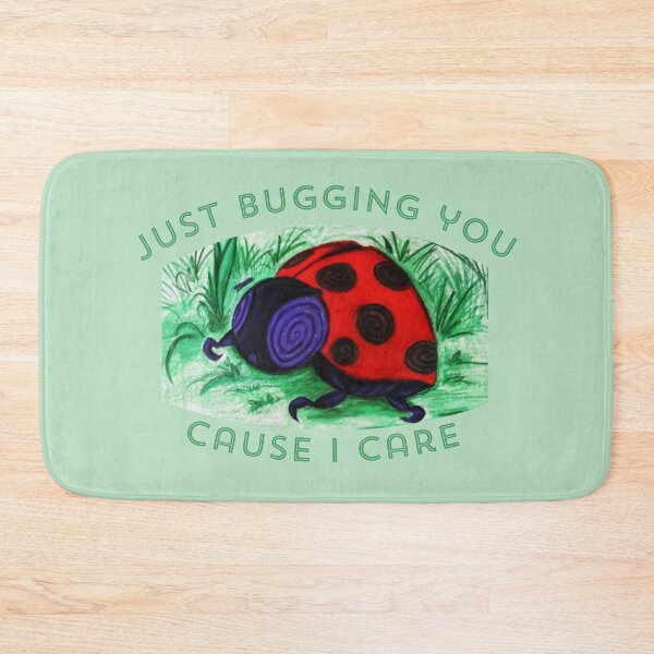 Item preview, Just Bugging You Cause I Care Greeting Card designed and sold by MyBottomShelf.