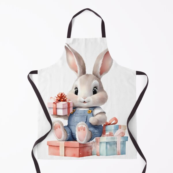 Item preview, Rabbit Gift Party Celebration Birthday Watercolors Art designed and sold by ART ATTACK ZONE.