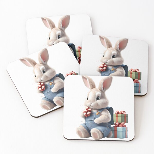Item preview, Cute Rabbit Gifts Party Celebration Birthday Watercolors Art  designed and sold by ART ATTACK ZONE.