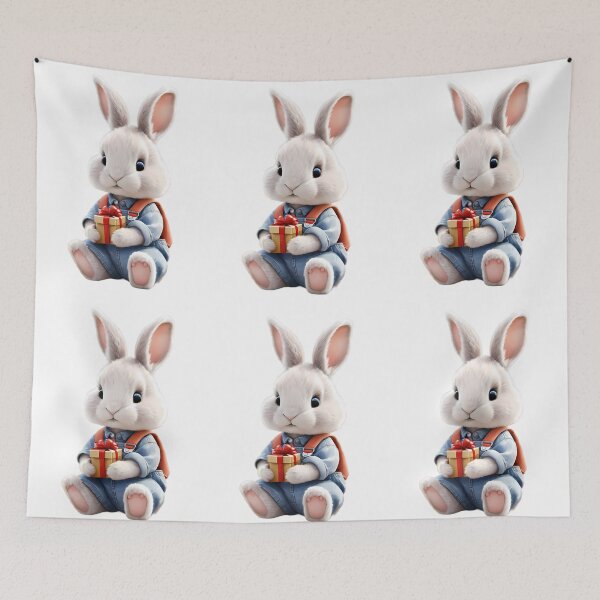 Item preview, Student Rabbit Gifts Party Celebration Birthday Watercolors Art  designed and sold by ART ATTACK ZONE.