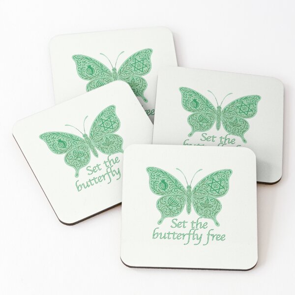 Item preview, Set the Butterfly Free (green) designed and sold by AbstractArielle.