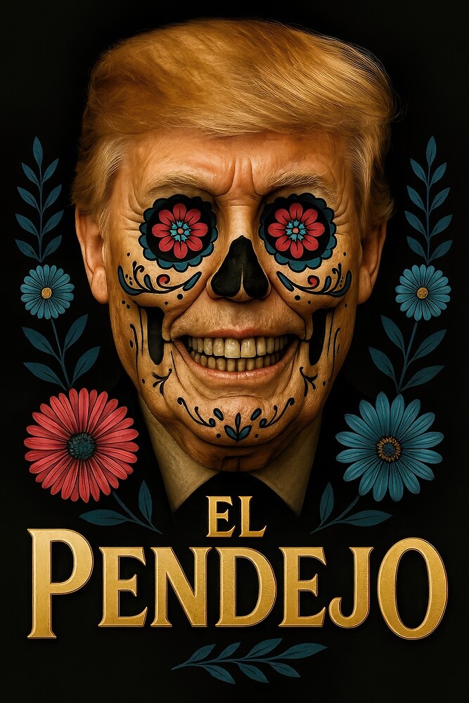 El Pendejo – Trump Sugar Skull Calavera