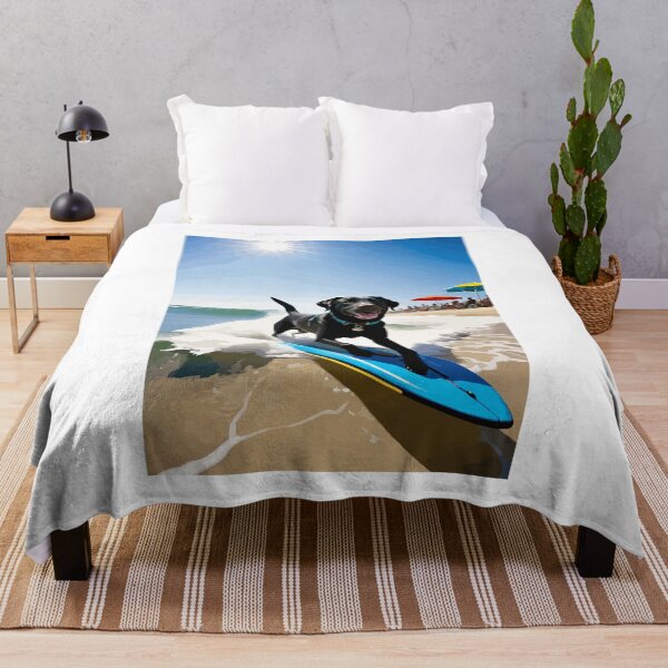 Item preview, Labrador shows off his surfing skills. designed and sold by Whose-sweat.