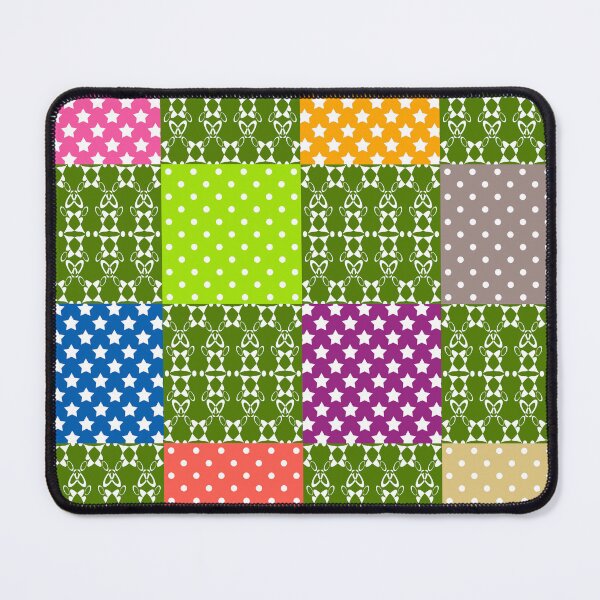 Item preview, Rustic multicolored patchwork square retro designed and sold by fuzzyfox.