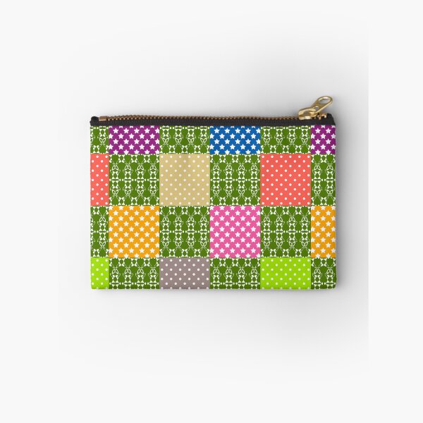 Item preview, Rustic multicolored patchwork square retro designed and sold by fuzzyfox.