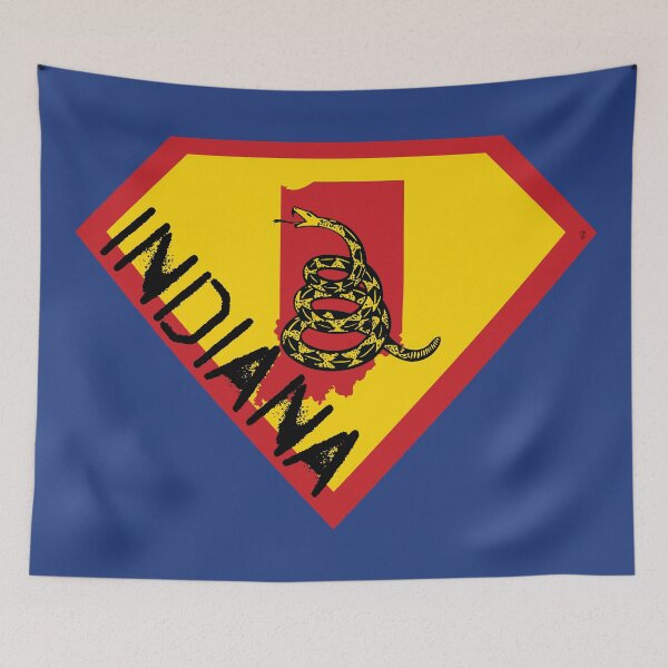 Item preview, HOOSIER SHIELD - Freedom Is The Superpower -  Gadsden Snake Flag - Dont Tread On Me SUPERHERO INDIANA spellout design designed and sold by pelagio.