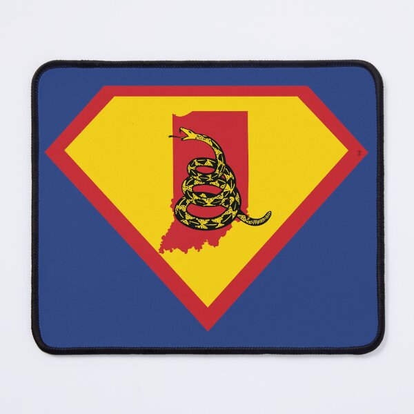 Item preview, HOOSIER SHIELD - Freedom Is The Superpower - Gadsden Snake Flag - Dont Tread On Me SUPERHERO INDIANA design designed and sold by pelagio.