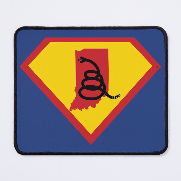 Item preview, HOOSIER SHIELD - Freedom Is The Superpower - Modern Gadsden Snake Flag - Dont Tread On Me SUPERHERO INDIANA design designed and sold by pelagio.