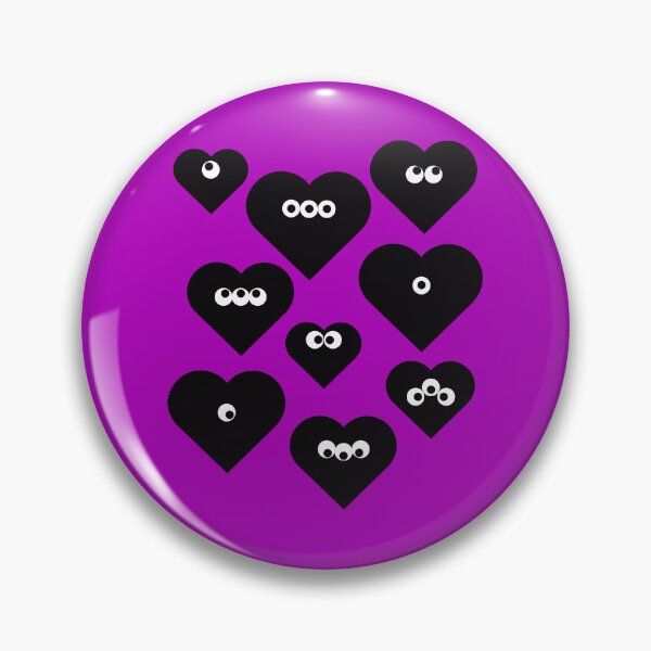 Item preview, Monster Hearts in Black (Poppin' Purple) designed and sold by BLAAAAASK.