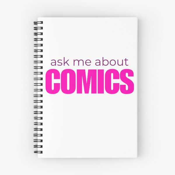 Item preview, Ask Me About Comics designed and sold by HyperfixationStation.