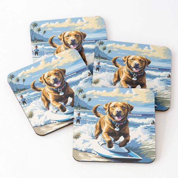 Item preview, Labrador shows off his surfing skills. designed and sold by Whose-sweat.