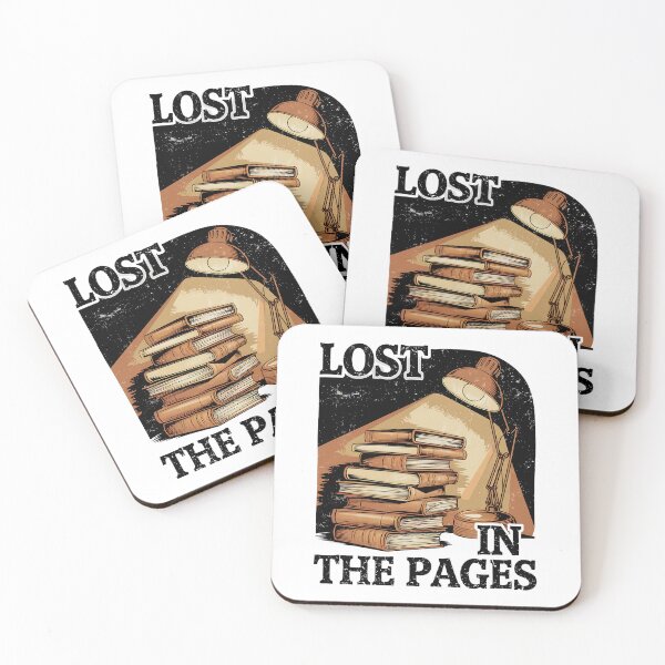 Item preview, Lost in the Pages Cozy Vintage Book Stack Reading Lover designed and sold by Taans-Creation.