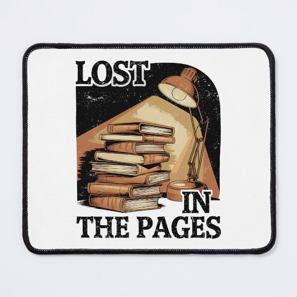 Item preview, Lost in the Pages Cozy Vintage Book Stack Reading Lover designed and sold by Taans-Creation.