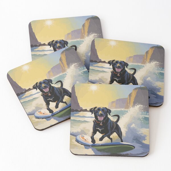Item preview, Labrador shows off his surfing skills. designed and sold by Whose-sweat.