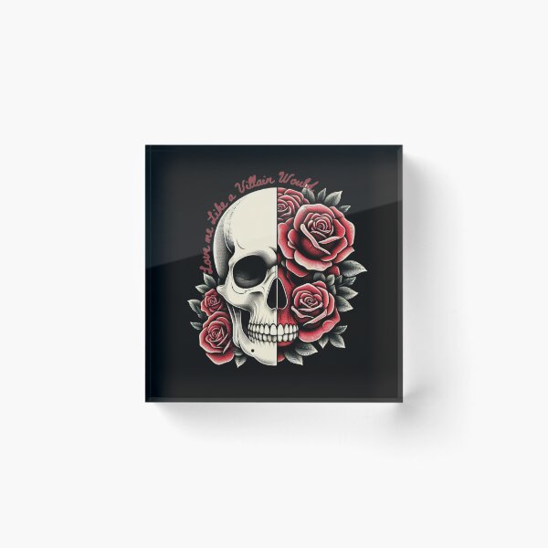 Item preview, Skulls and Roses designed and sold by CottonandQuill.