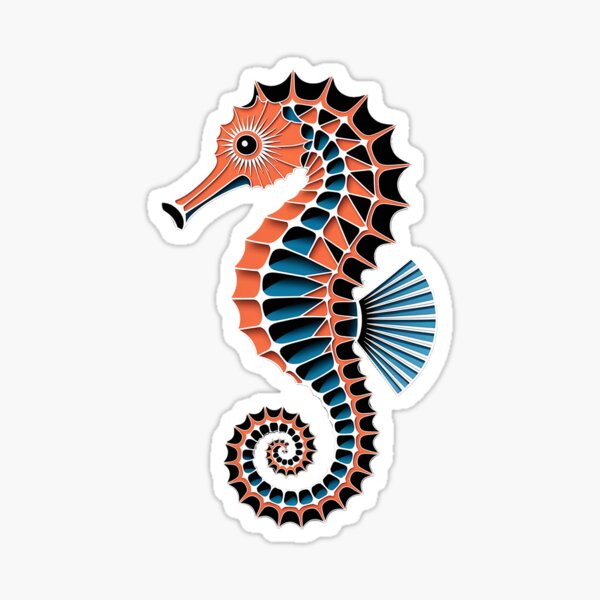 Item preview, Tribal Seahorse designed and sold by KMallettePublishing.