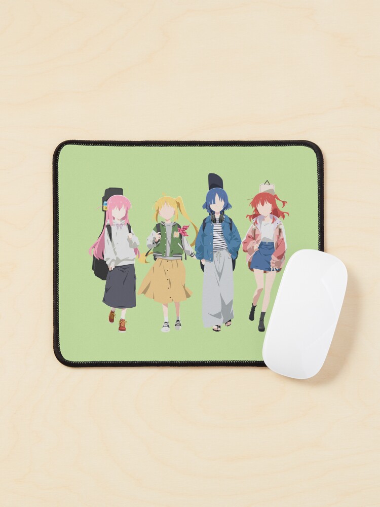 Aperçu 1 sur 5. Tapis de souris avec l'œuvre Bocchi le Rocher ! créée et vendue par matsumayuyu.