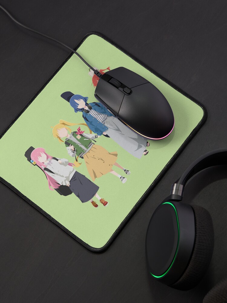 Aperçu 4 sur 5. Tapis de souris avec l'œuvre Bocchi le Rocher ! créée et vendue par matsumayuyu.