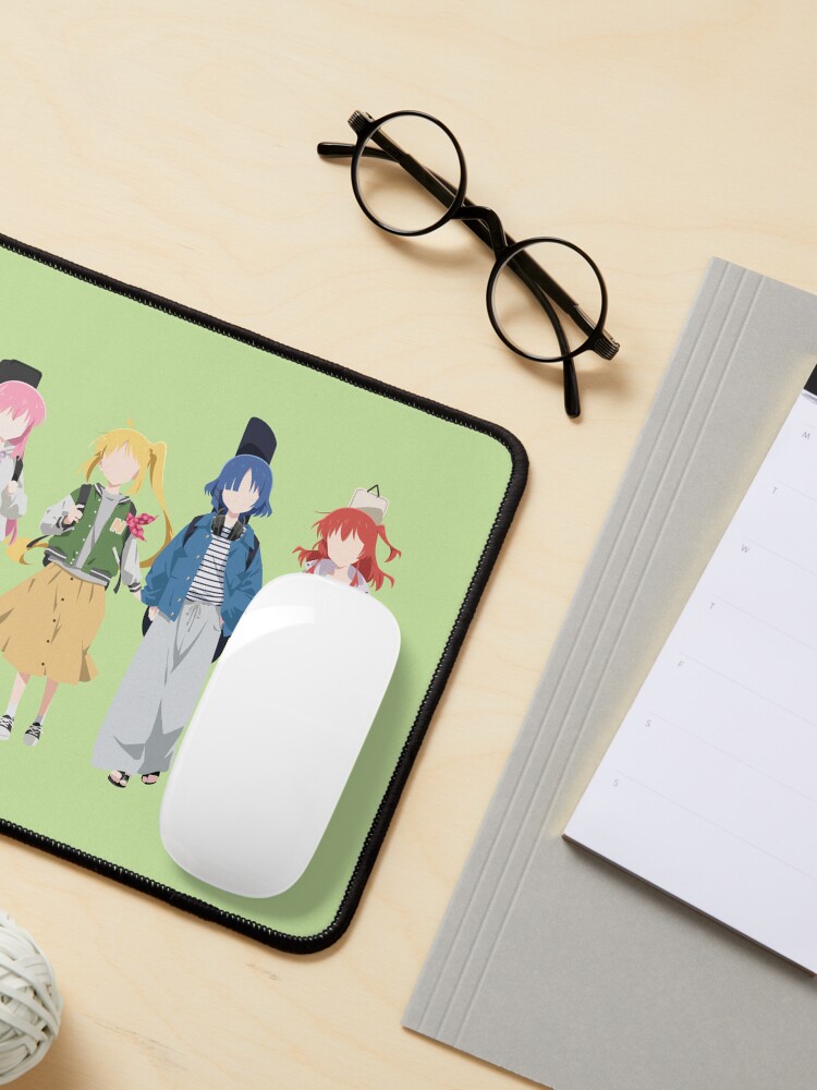 Aperçu 3 sur 5. Tapis de souris avec l'œuvre Bocchi le Rocher ! créée et vendue par matsumayuyu.