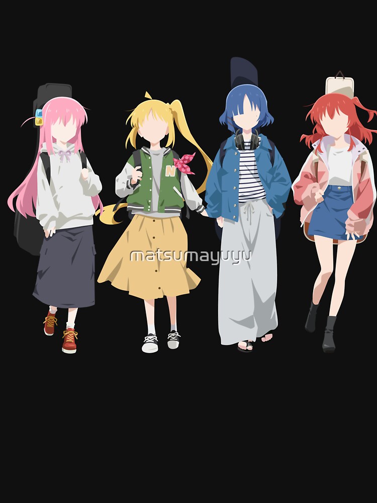 Aperçu 7 sur 7. T-shirt respirant avec l'œuvre Bocchi le Rocher ! créée et vendue par matsumayuyu.