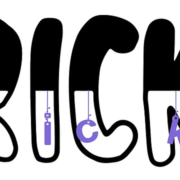 Artwork thumbnail, Ericka String Letters In Purple by bitebackcobbc