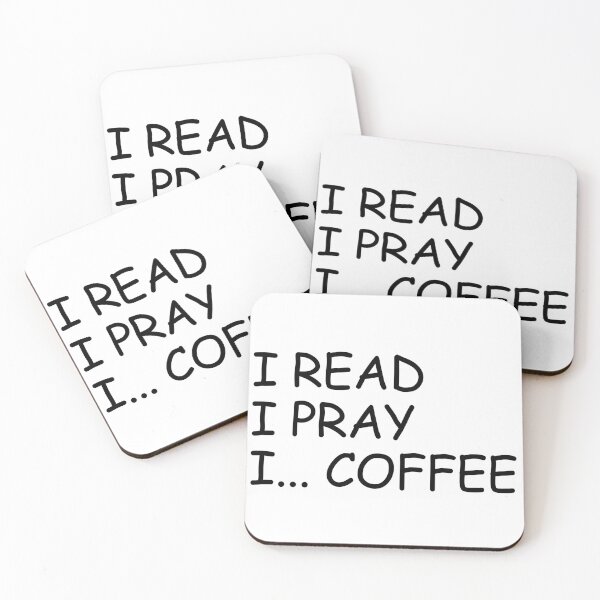 Item preview, I Read, I Pray, I... Coffee designed and sold by HyperfixationStation.